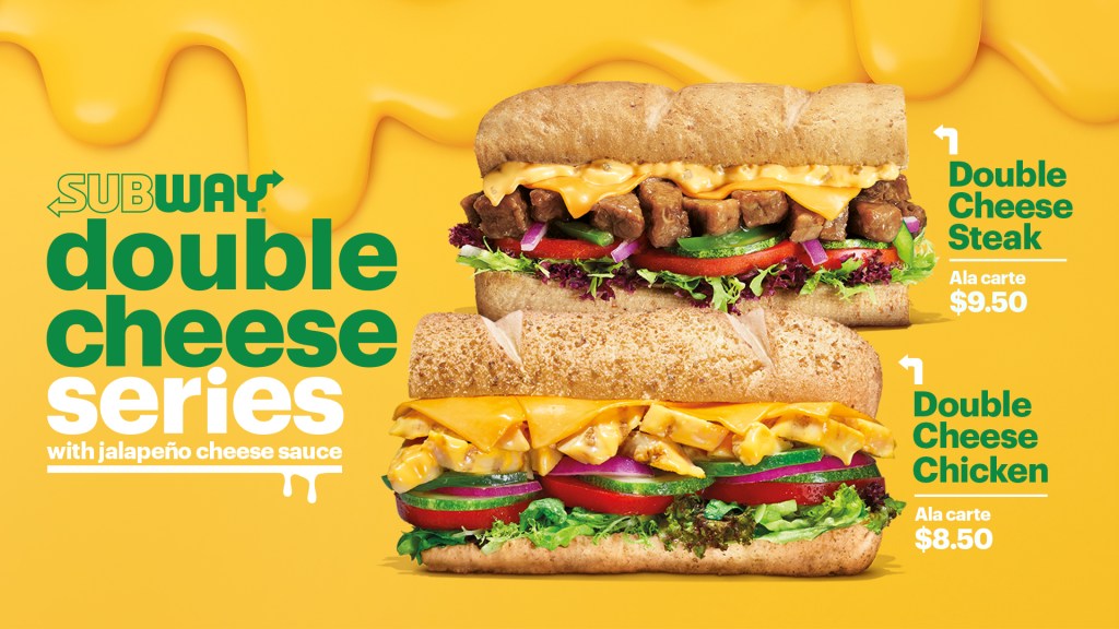 Double your smile with the return of Subway® Double Cheese Series in&nbsp;Singapore